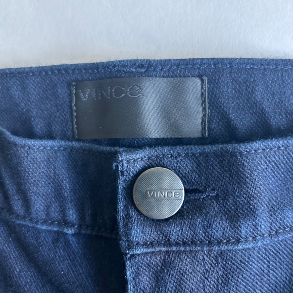 Vince Navy Denim Polyester Cotton Logger Jeans size 26 - Picture 8 of 16